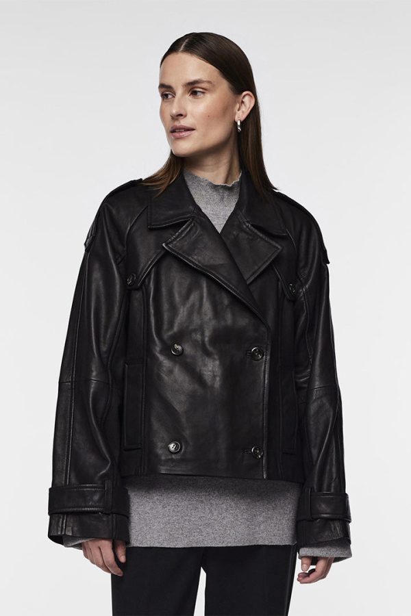 Casualshirt Leather Trench Coat